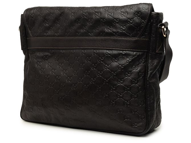 Borsa a tracolla Gucci Guccissima marrone - vista 2