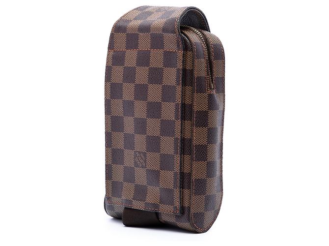 Borsa a tracolla Louis Vuitton Damier Ebene Geronimos Marrone - vista 2