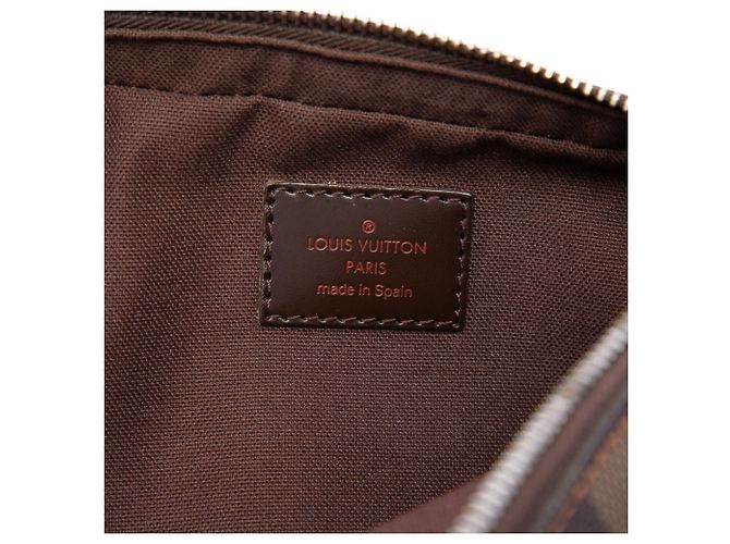 Borsa a tracolla Louis Vuitton Damier Ebene Geronimos Marrone - vista 5