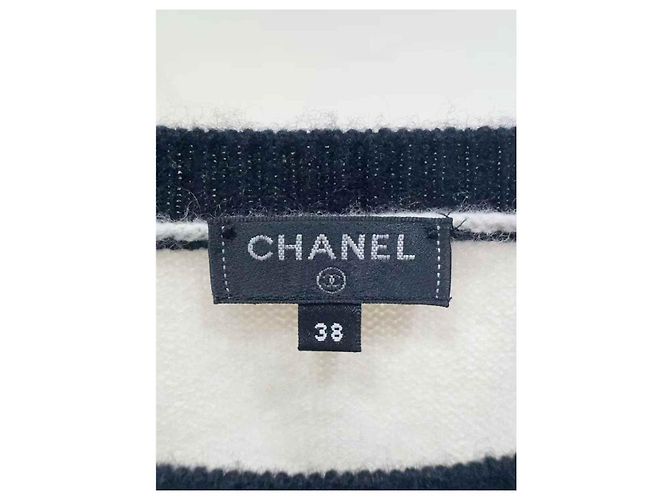 Chanel Strickwaren aus weißem Kaschmir - Ansicht 3