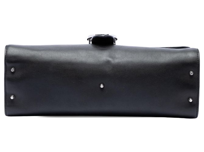 Sac crossbody Gucci Medium Leather Dollar Interlocking G noir - vue 3
