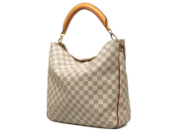Borsa Satchel Louis Vuitton Damier Azur Soffi Bianca Bianco - vista 2