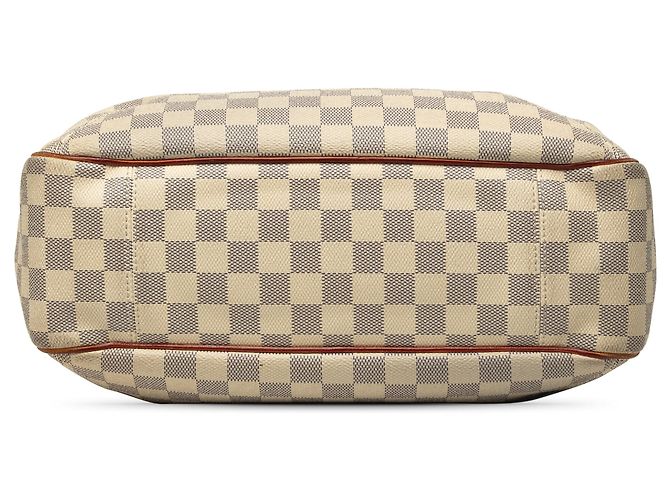 Borsa Satchel Louis Vuitton Damier Azur Soffi Bianca Bianco - vista 3