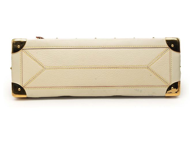 Borsa Louis Vuitton Suhali Le Fabuleux Bianca Bianco - vista 3