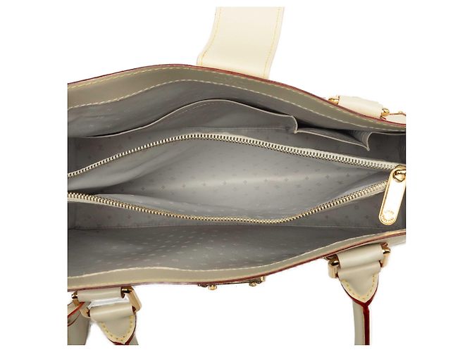 Borsa Louis Vuitton Suhali Le Fabuleux Bianca Bianco - vista 4