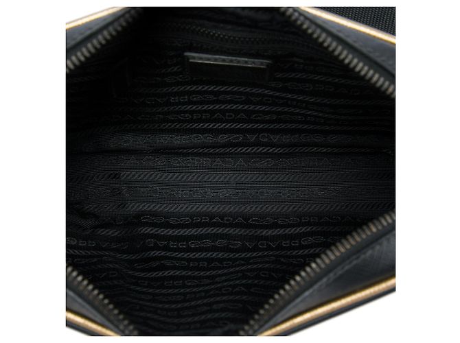 Borsa cintura Prada Saffiano nera Nero - vista 4