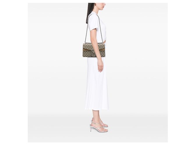 Gucci Dionysus Medium GG Supreme Schultertasche Beige - Ansicht 6