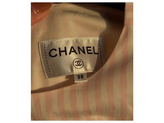 Top Chanel de algodón rosa talla 38 - vista 4