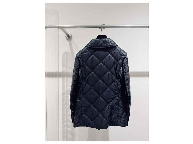 Abrigo Chanel de seda negro - vista 3