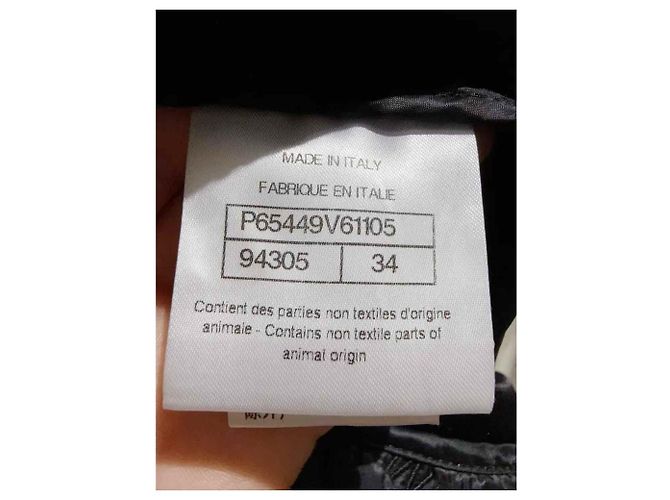 Abrigo Chanel de seda negro - vista 5