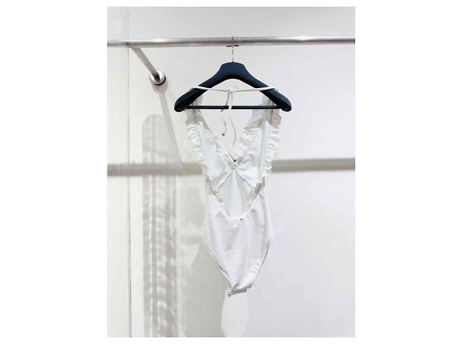 Top Chanel de algodón blanco talla 36 - vista 2