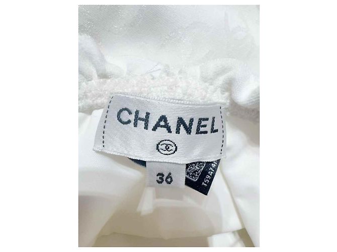 Top Chanel de algodón blanco talla 36 - vista 5