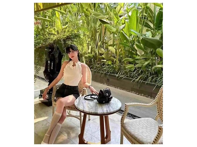 Top Chanel de algodón blanco talla 36 - vista 7