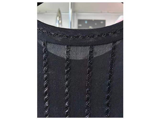 Autre Marque Alaïa Strickwaren Schwarz Viskose Größe 38 - Ansicht 4