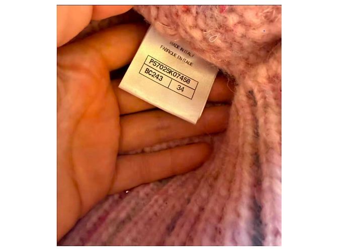 Chanel Strickpullover Rosa Wolle Pink - Ansicht 5