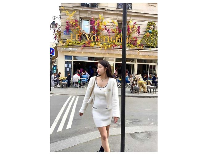 Vestido Chanel de algodón Multicolor - vista 8