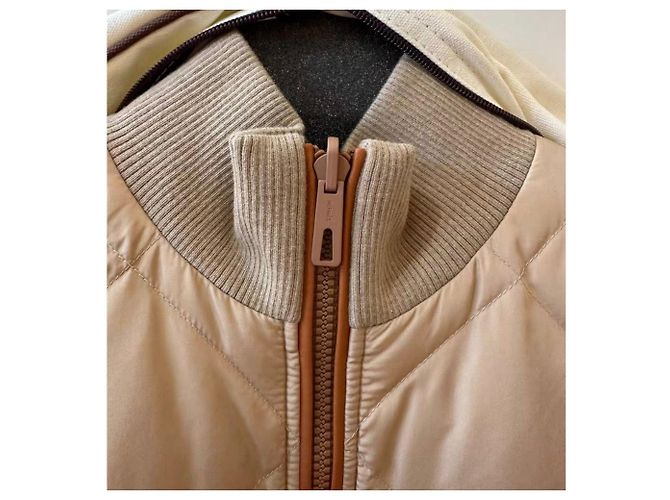 Manteau Hermès Polyester Multicolore Taille 38 - vue 3