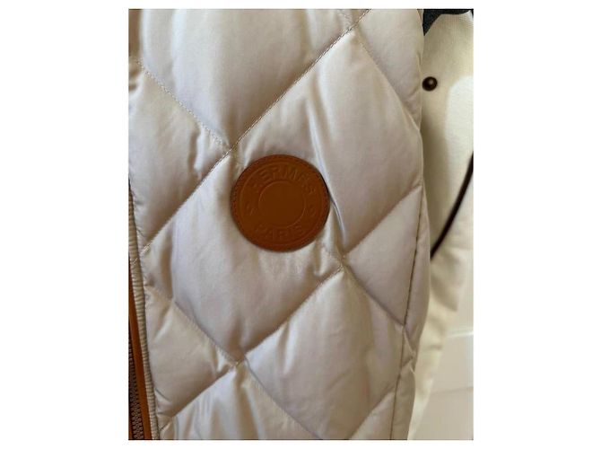 Manteau Hermès Polyester Multicolore Taille 38 - vue 4