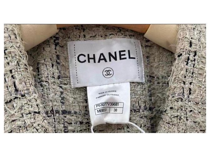 Chanel Tweed Jacke Mehrfarben - Ansicht 3