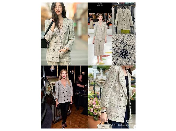 Chanel Tweed Jacke Mehrfarben - Ansicht 6