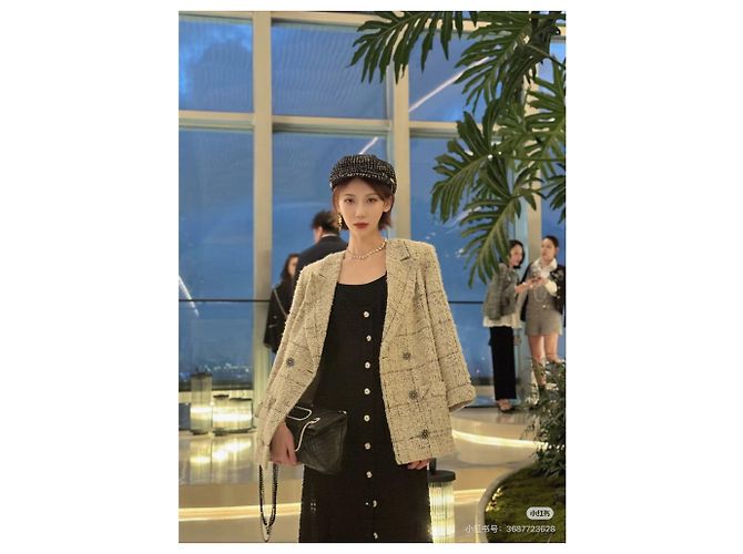 Chanel Tweed Jacke Mehrfarben - Ansicht 7