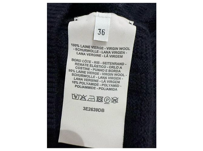 Top de lana Hermès Negro Multicolor - vista 4
