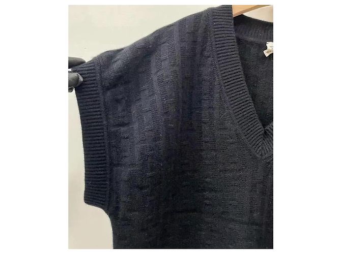 Top de lana Hermès Negro Multicolor - vista 5