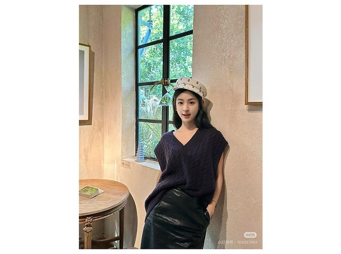 Top de lana Hermès Negro Multicolor - vista 7