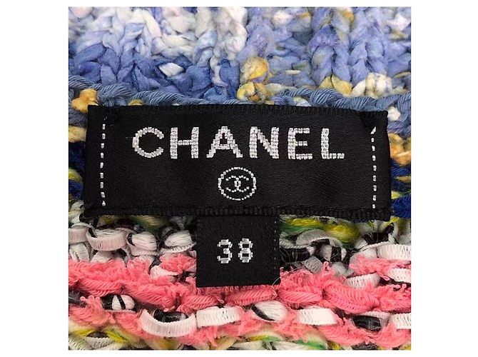 Chanel Strickpullover aus Baumwolle mehrfarbig Mehrfarben - Ansicht 3