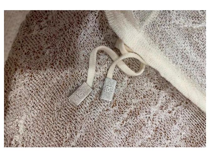 Chanel Strickpullover Wolle Ecru Größe 36 Beige - Ansicht 7