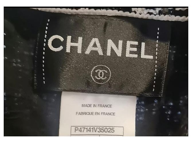 Abrigo Chanel de algodón mujer talla 40 Multicolor - vista 7