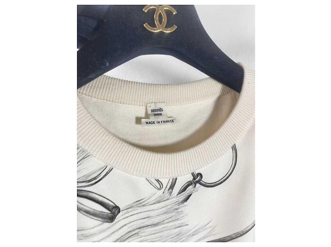 Top in seta Hermès multicolore - vista 6
