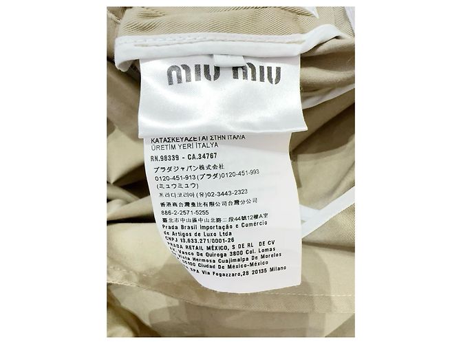 Gabardina de algodón Miu Miu Multicolor - vista 4