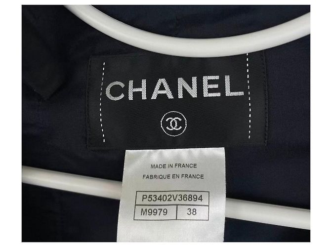 Chanel Blue Tweed Jacket Size 38 Multiple colors - view 6