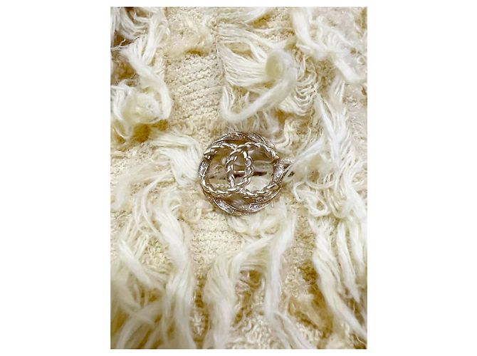 Chanel Tweed Jacke Gelb Größe 38 Mehrfarben - Ansicht 3