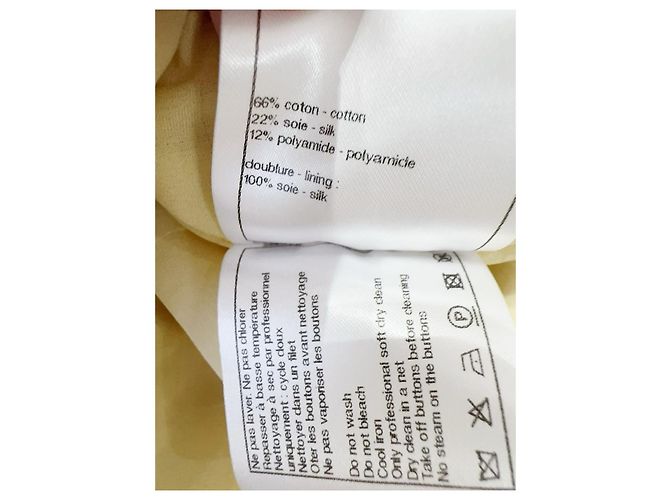 Chanel Tweed Jacke Gelb Größe 38 Mehrfarben - Ansicht 7