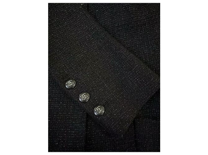 Giacca Chanel 21C in tweed nero Multicolore - vista 5