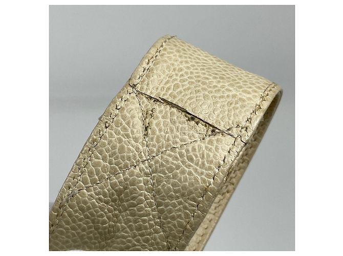 Borsa a tracolla Chanel in pelle Matelassé Crudo - vista 6