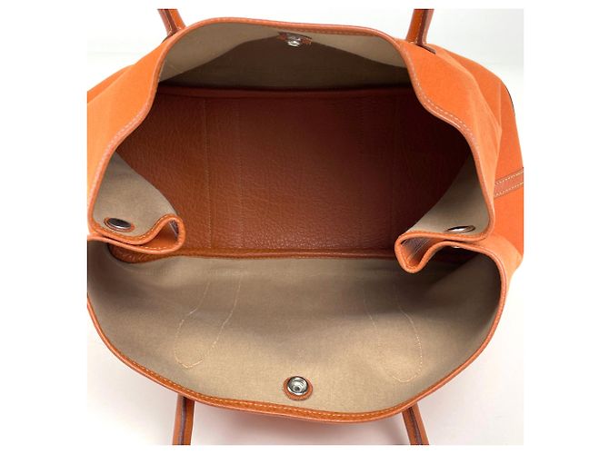 Hermès Borsa Tote Hermes Garden Party PM Arancione - vista 10