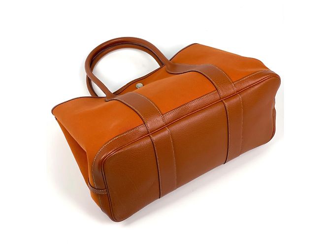 Hermès Borsa Tote Hermes Garden Party PM Arancione - vista 2