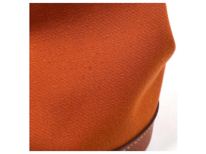 Hermès Borsa Tote Hermes Garden Party PM Arancione - vista 5
