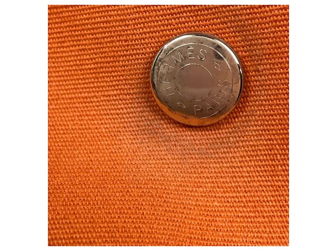 Hermès Borsa Tote Hermes Garden Party PM Arancione - vista 7