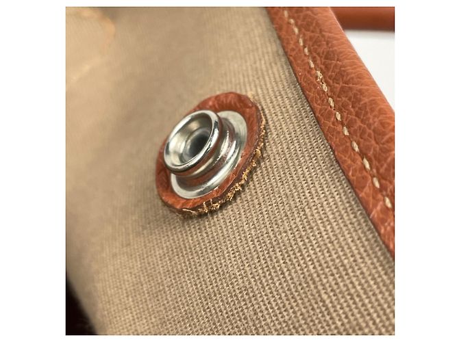 Hermès Borsa Tote Hermes Garden Party PM Arancione - vista 9