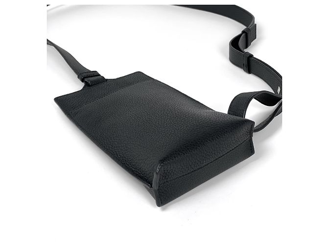 Loewe Anagram Leder-Umhängetasche Schwarz - Ansicht 2