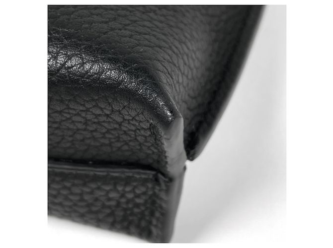 Loewe Anagram Leder-Umhängetasche Schwarz - Ansicht 3