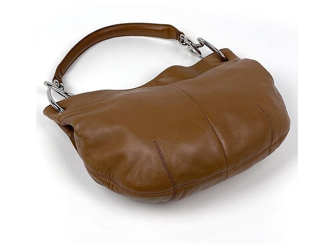 Loewe Schultertasche aus braunem Leder - Ansicht 2