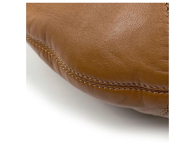Loewe Schultertasche aus braunem Leder - Ansicht 3