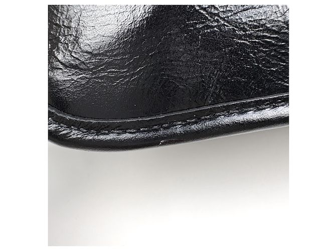 Borsa a tracolla Prada in pelle nera Nero - vista 4