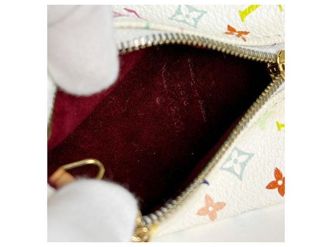 Carteira/Porta-moedas Louis Vuitton Berlingo Branco - vista 4