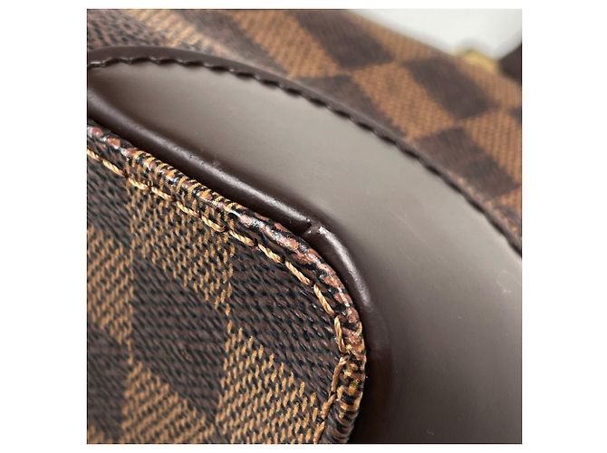 Bolso Tote Louis Vuitton Hampstead PM Castaño Damier ebene - vista 3